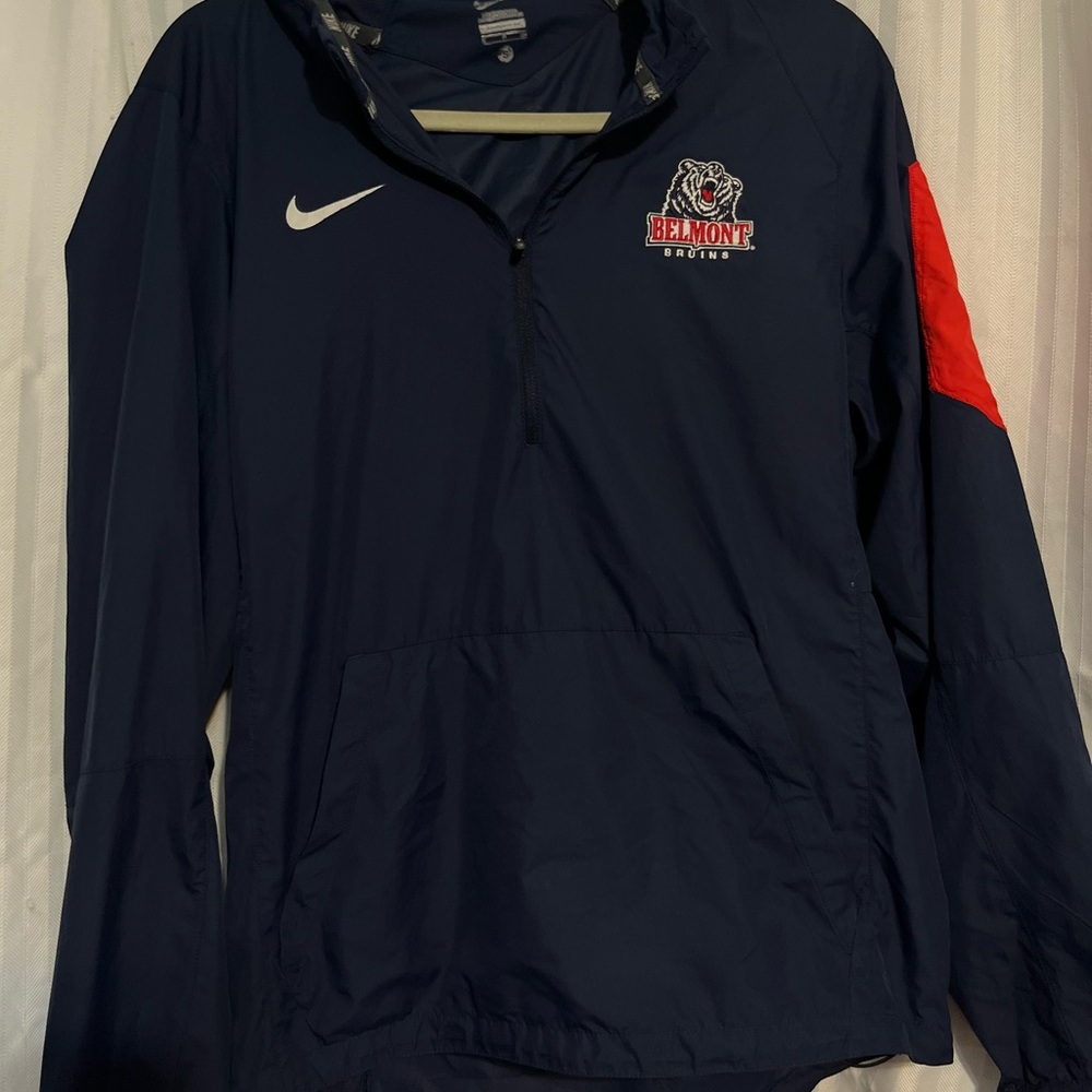 Nike Navy and Red Pullover Jacket